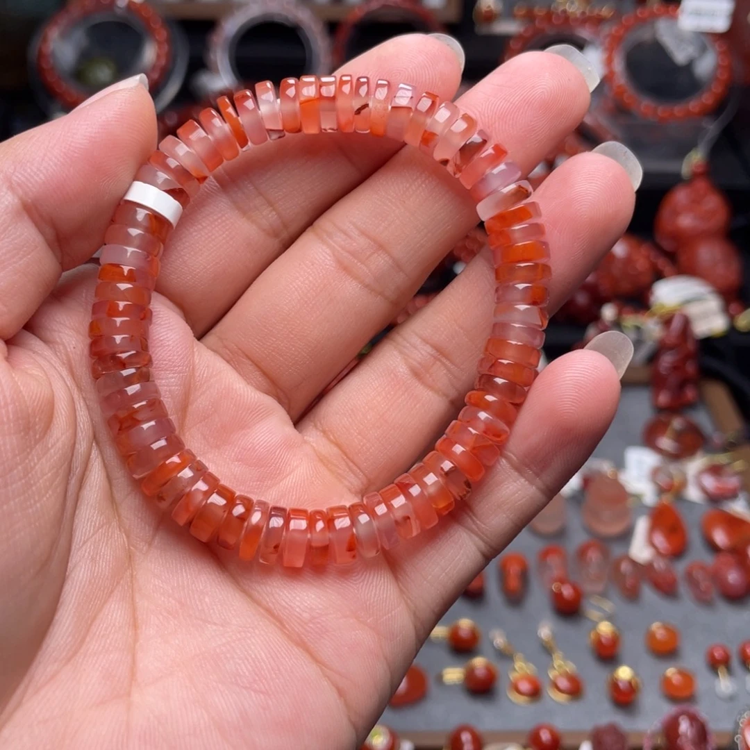 南红玛瑙未镶嵌8mm药片手串