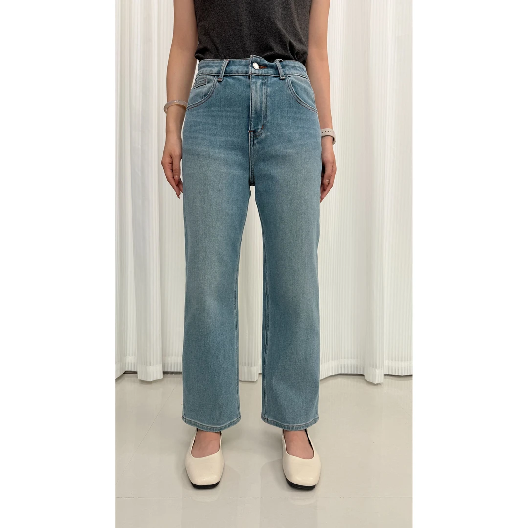 636牛仔裤2025女新款高弹力九分法棍裤显瘦夏季百搭时尚直筒