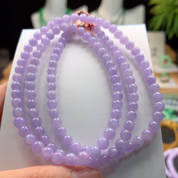 翡翠未镶嵌项链天然缅甸A货翡翠卡5mm