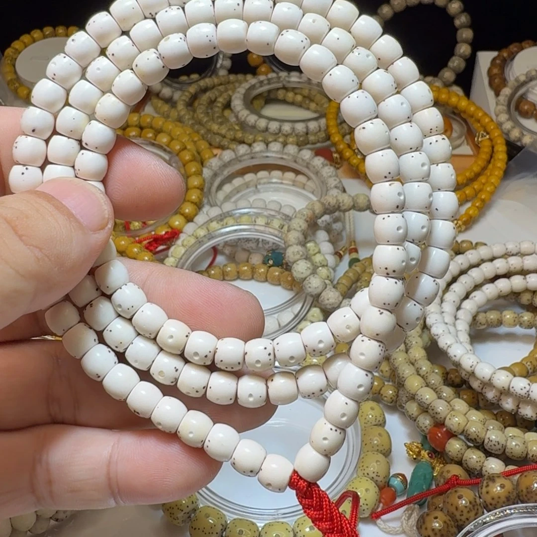 星月菩提吊坠原白星月