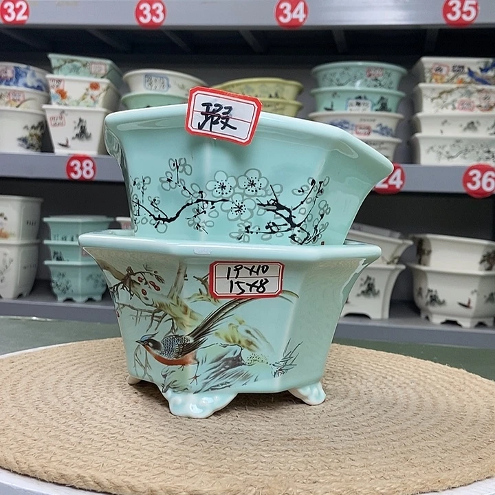 紫砂紫砂花盆9090