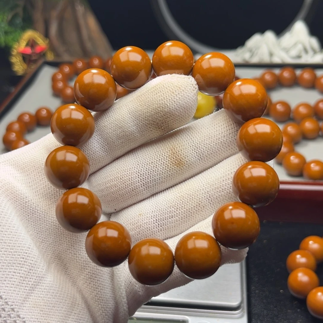 橄榄核手串天**雪1.62+全品老树铁核 小孔 微瑕