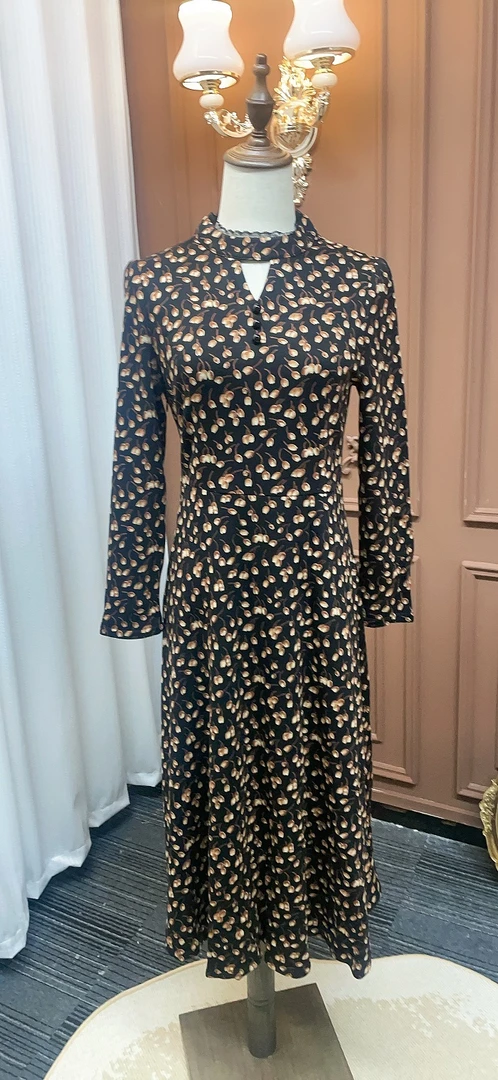 【断码福利】春季新款优雅时尚碎花百搭气质连衣裙