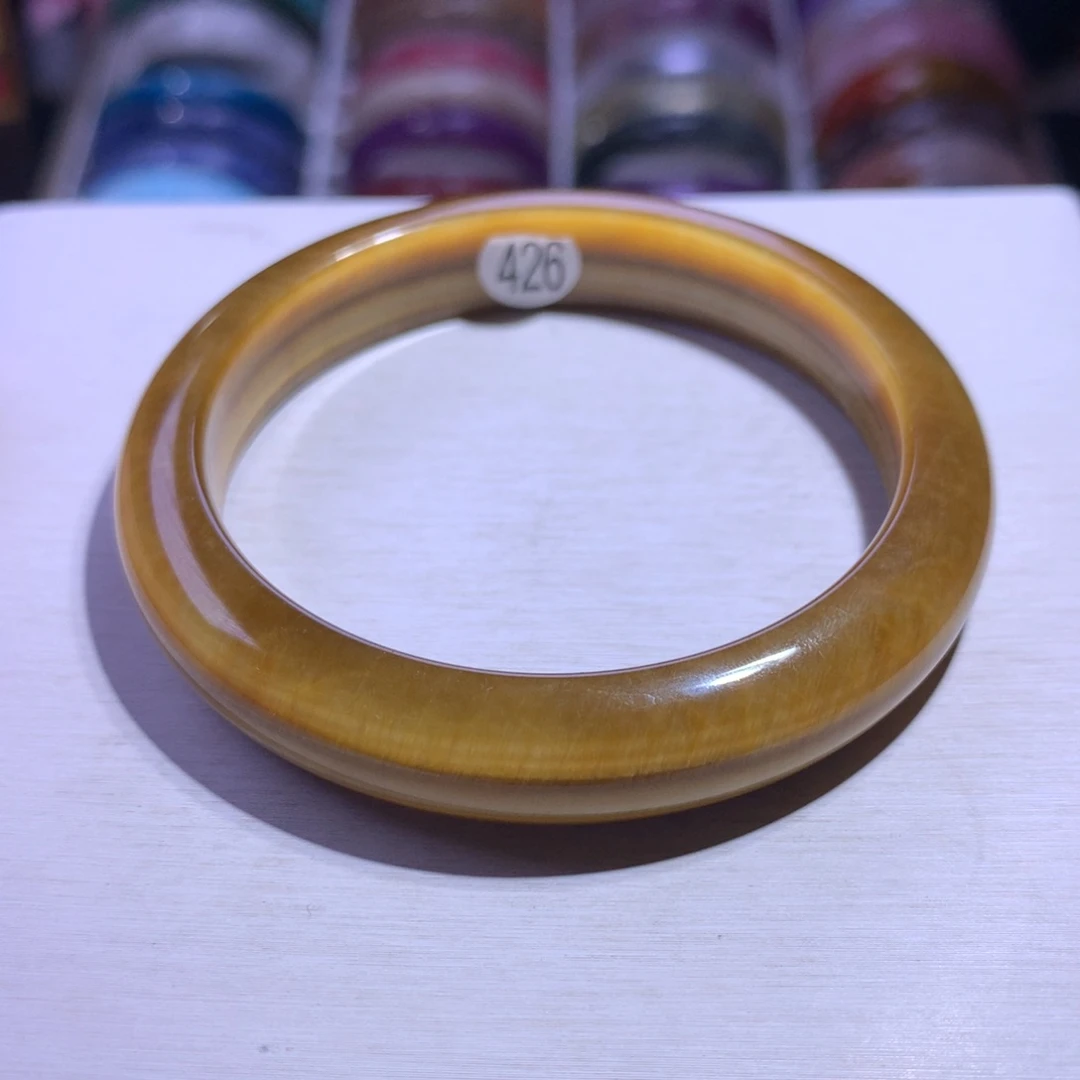 银S925镶嵌手镯水晶虎眼58圈426