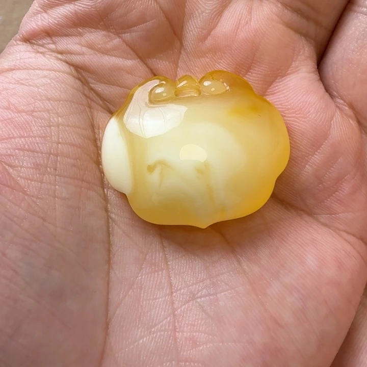琥珀未镶嵌裸石宝宝锁