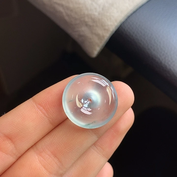 颈饰未镶嵌翡翠玻璃种平安扣