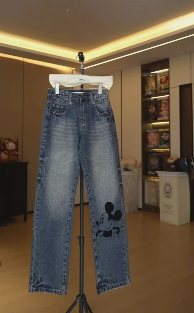 【劉發發】【小奇直筒牛仔裤】L155-新款时尚百搭直筒宽松显瘦直筒