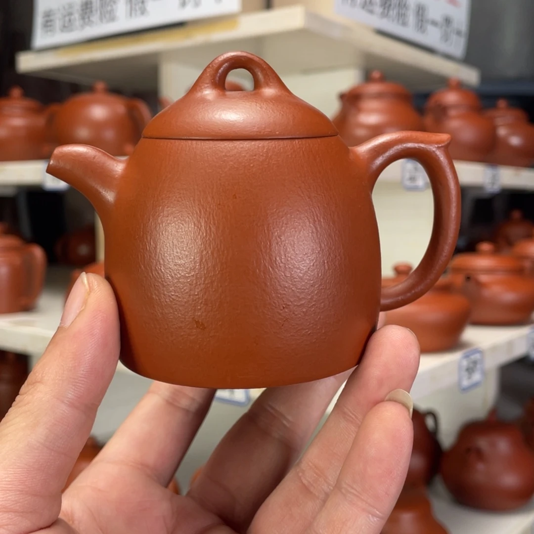 茶壶紫砂赵庄朱泥全手工160毫升