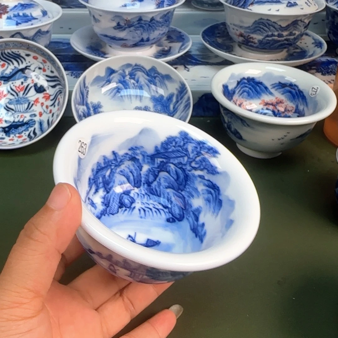 景德镇纯手绘茶具圆圆243