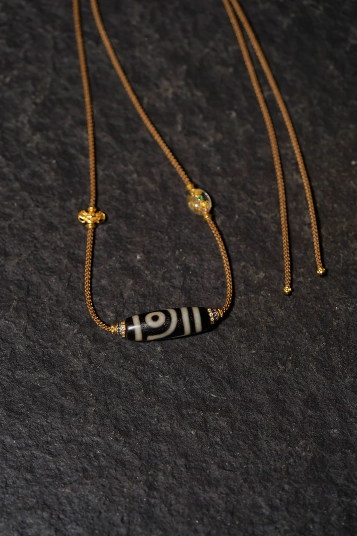 全新原创设计款如意两眼天珠项链 人无我有系列