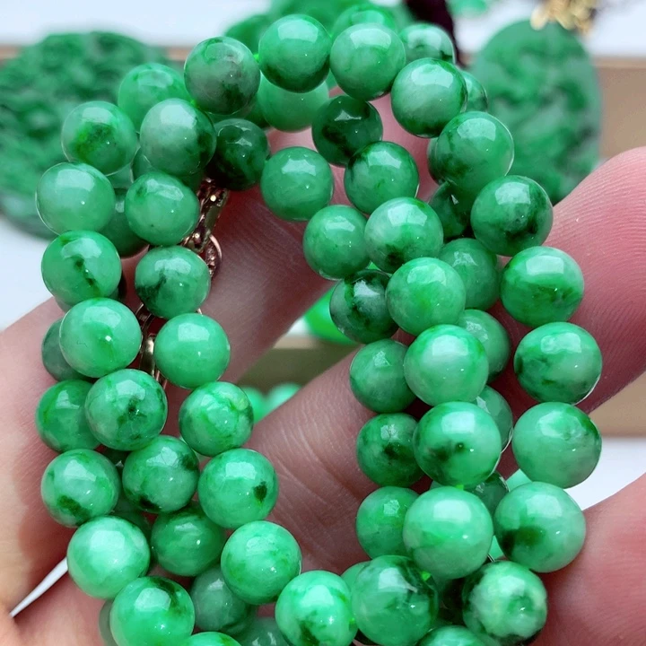 翡翠未镶嵌毛衣链