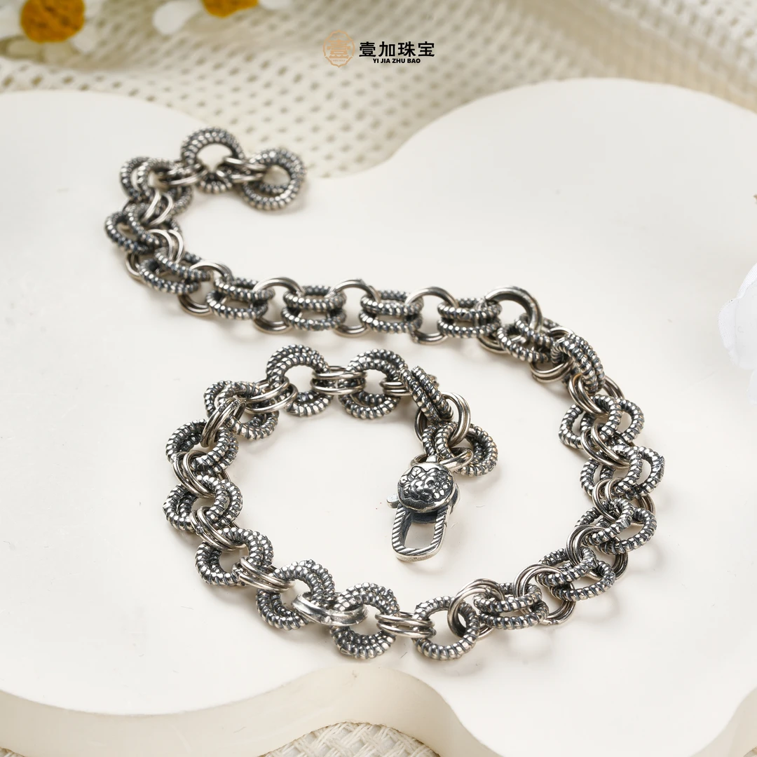 925银手链 小青|手工设计素圈银手链多样性发一2371Z