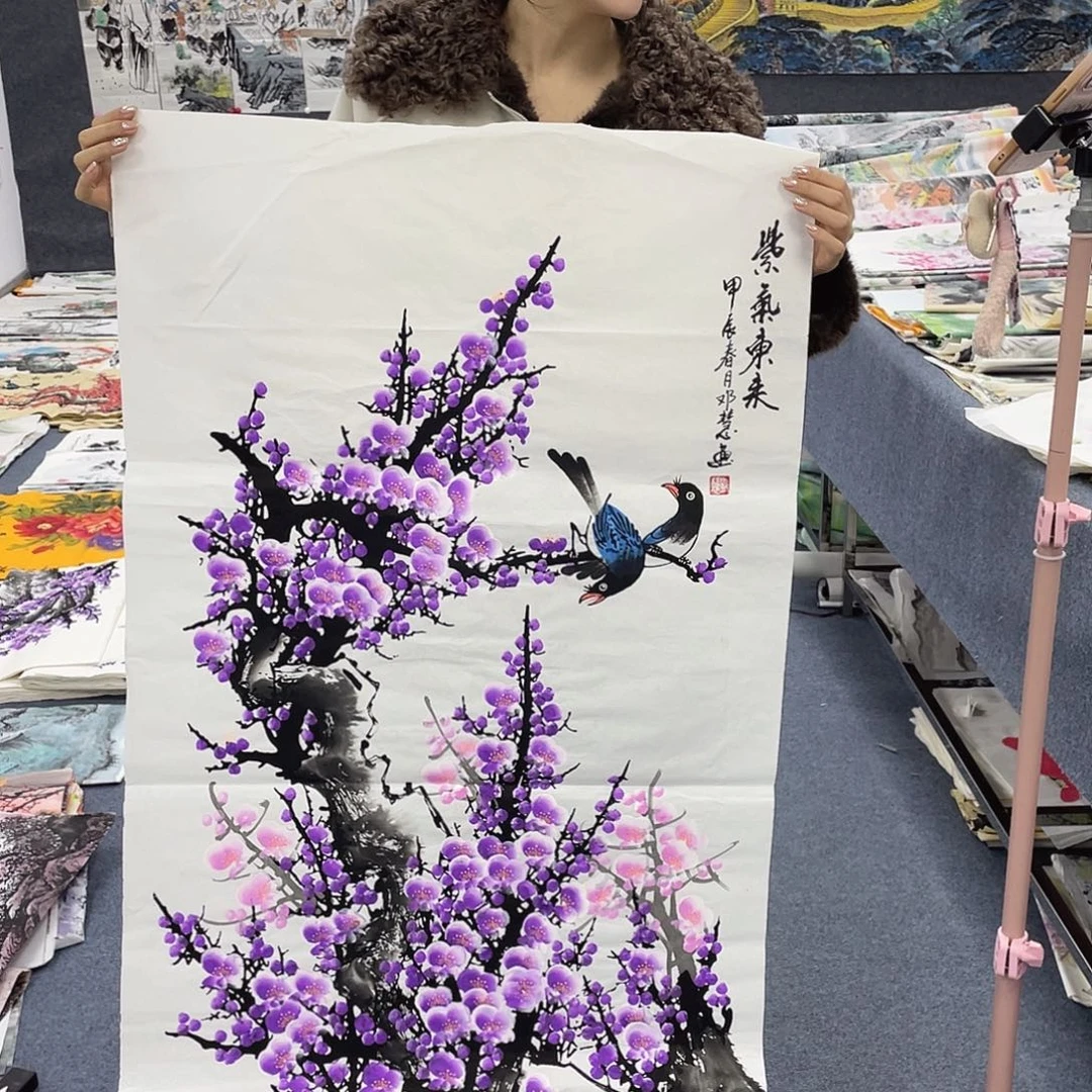 国画作品小姐姐放漏…