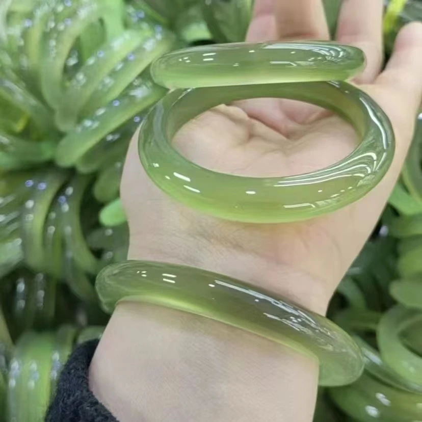 【童总宠粉】蛇纹石玉未镶嵌多样性发其一手镯 888