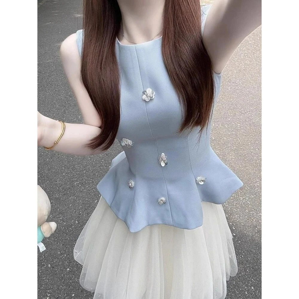 GIOIO夏日优雅显瘦独特小香风潮流套装柚宏富呈现名媛风范小香风