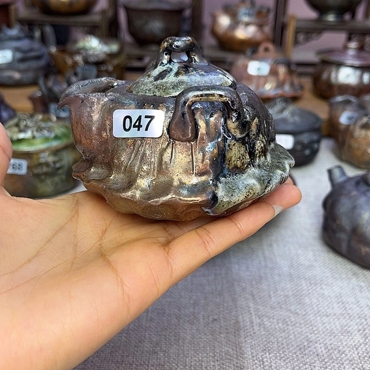 裸柴烧陶瓷手工茶器