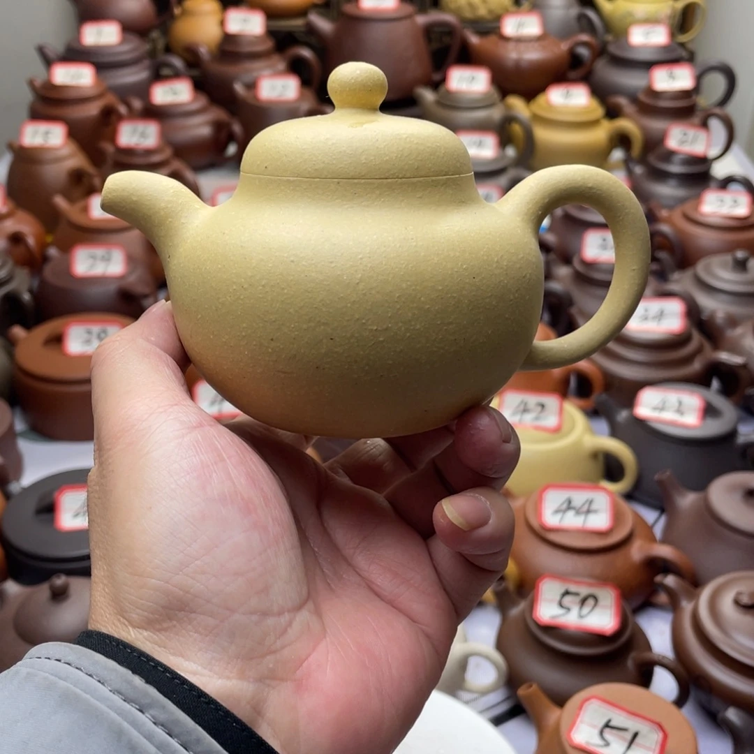 紫砂茶壶宜兴紫砂半手工