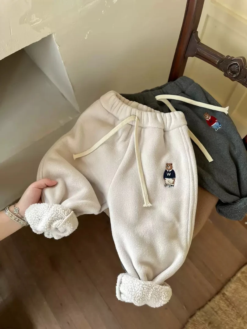 儿童冬季保暖休闲卫裤