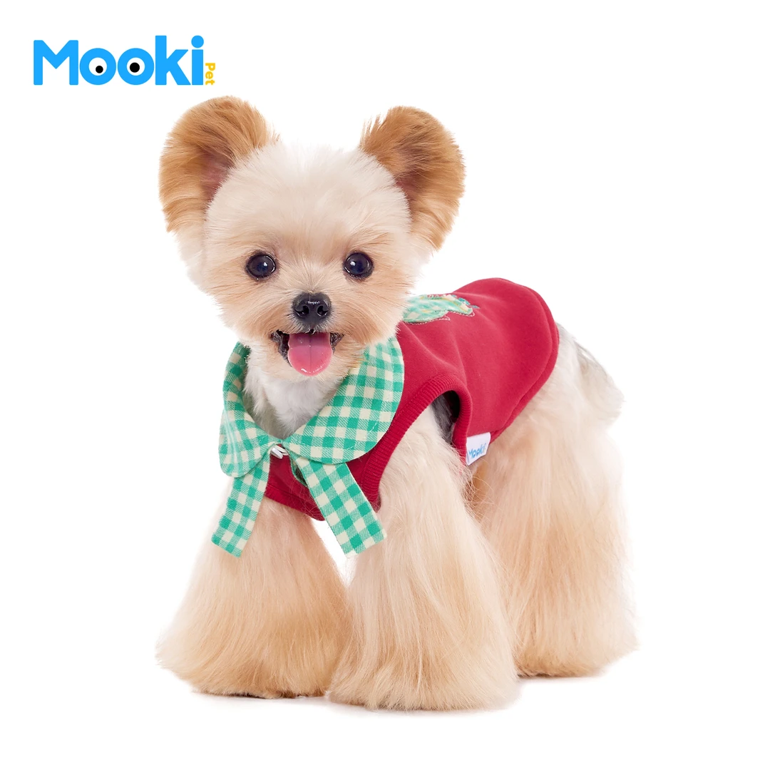 mookipet宠物狗狗圣诞节衣服冬季比熊雪纳瑞小型犬加厚保暖卫衣