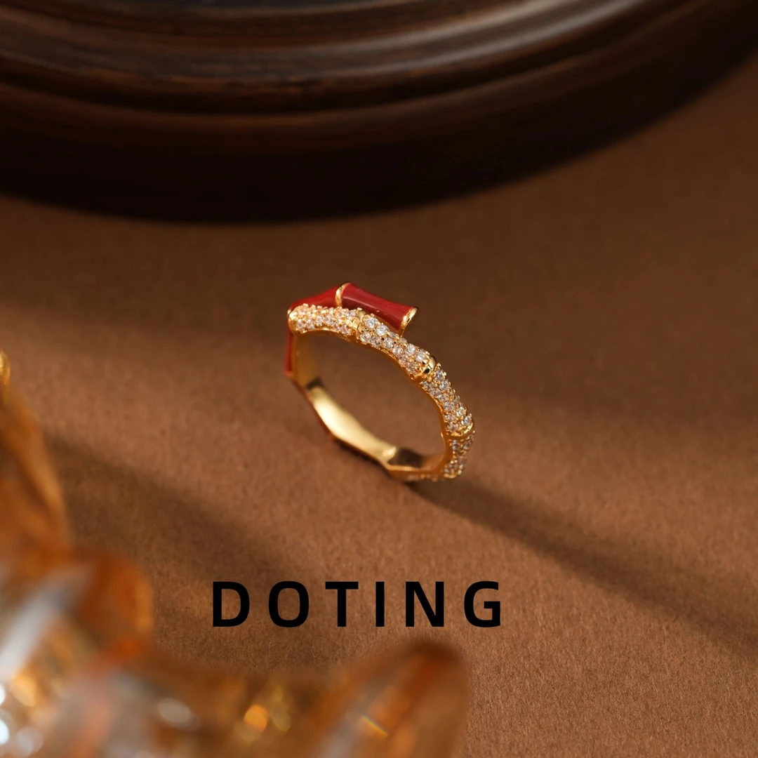 合金戒指 拼色竹节戒指ZG-01274