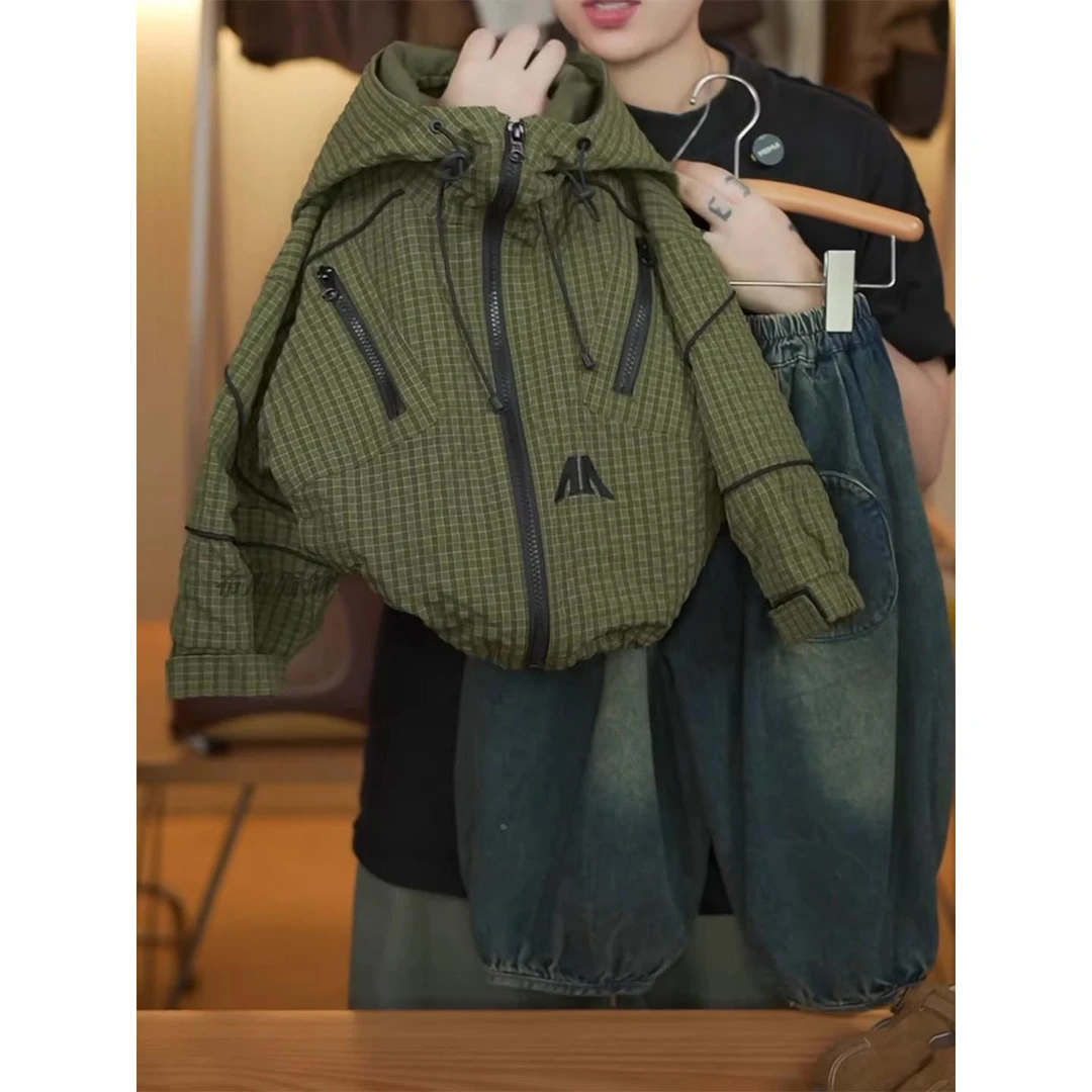 春季防风儿童冲锋衣男童韩版森系外套2025新款秋季儿童宝宝洋气时