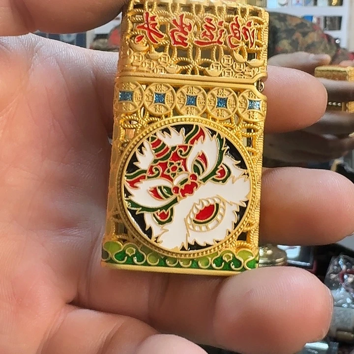 佐罗909珐琅彩鸿运当头煤油打火机