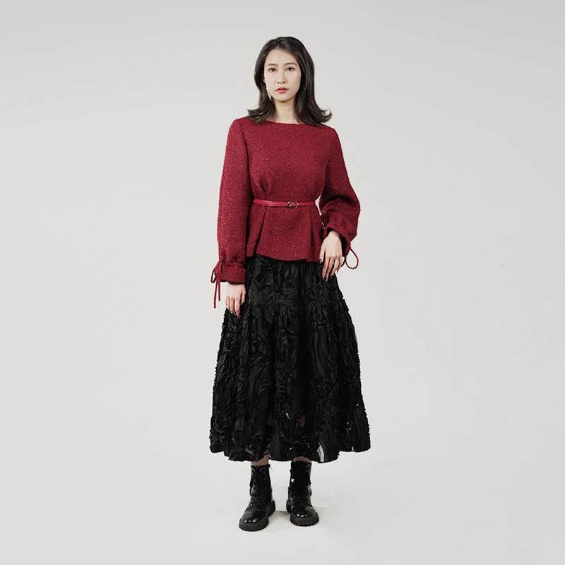 S·DEER圣迪奥女装时尚气质显瘦简约休闲百搭气质上衣S234Z2264