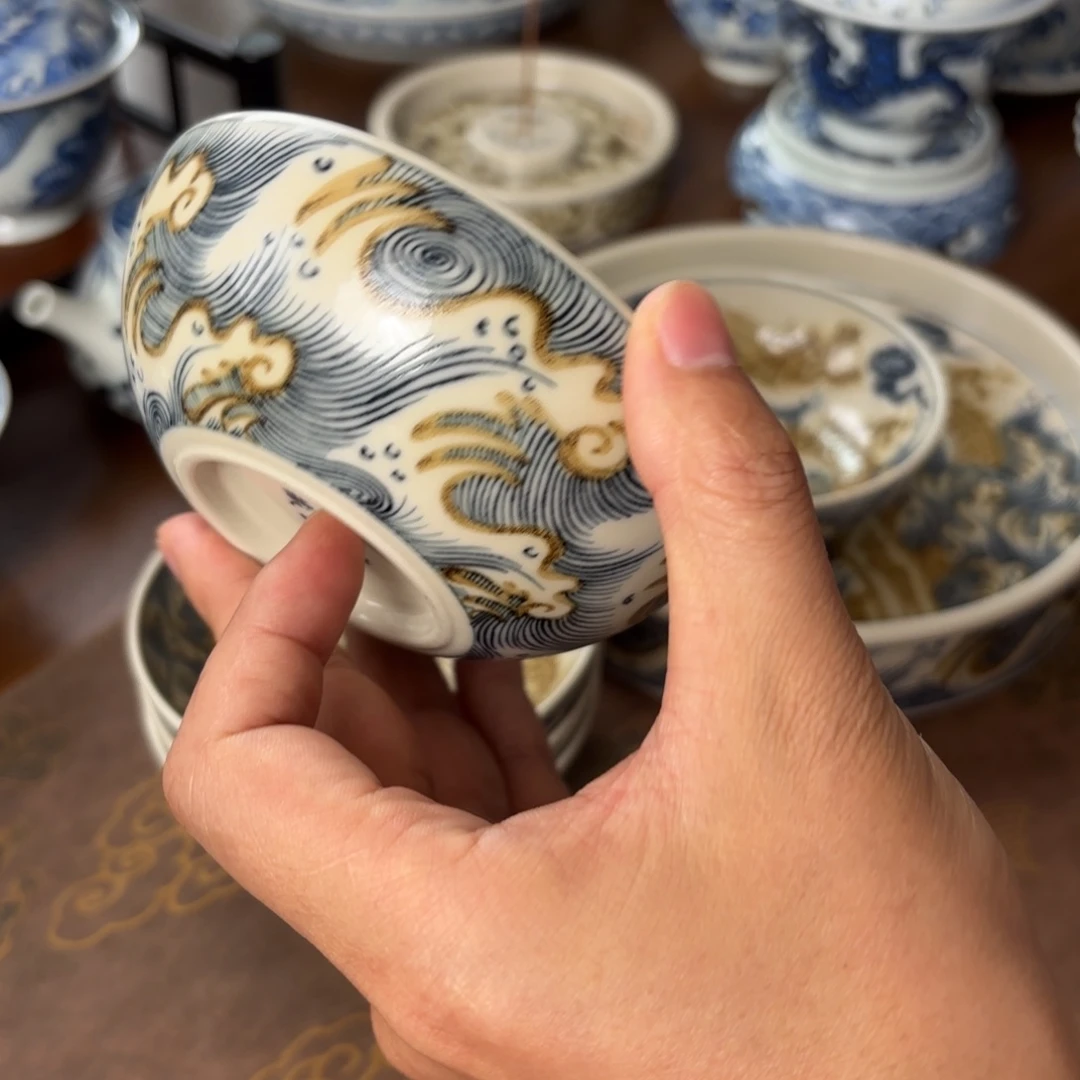 摆件景德镇手绘茶器