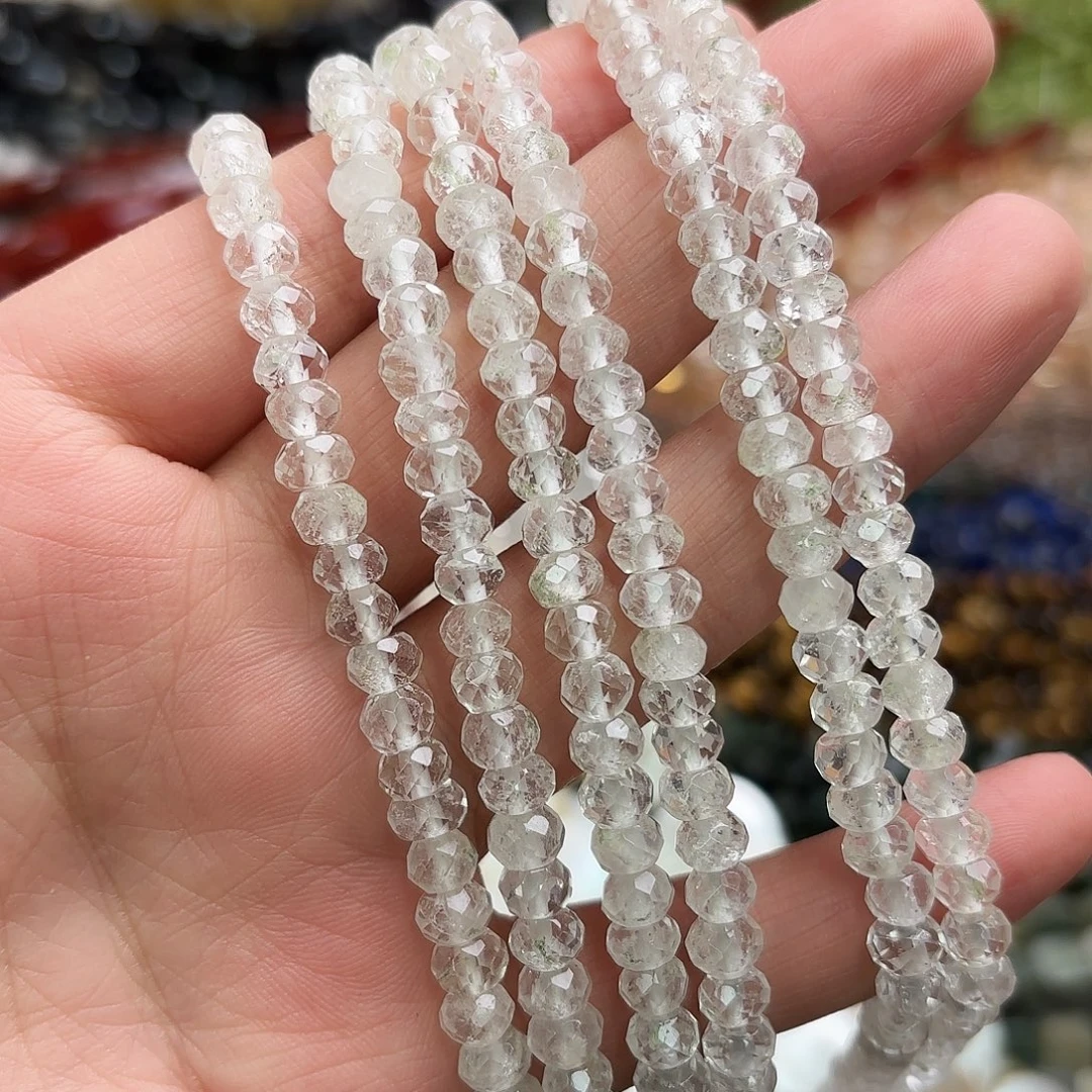 玛瑙/玉髓未镶嵌珠宝半成品卡5白水晶算切一条