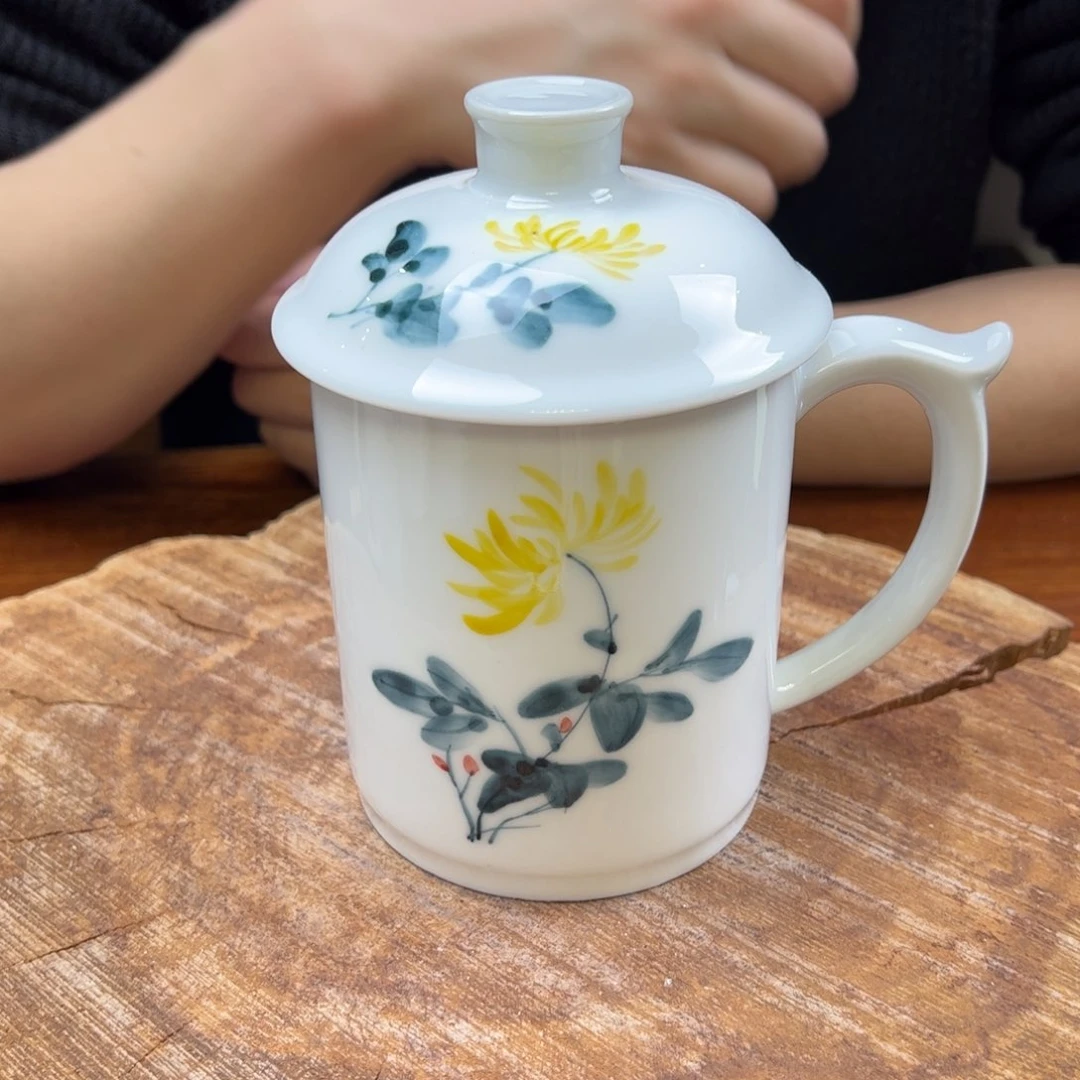 瓷片景德镇陶瓷手工手绘制作