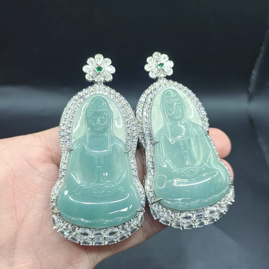 【老涂精选】翡翠观音吊坠X1赠链子【多样性发其一】