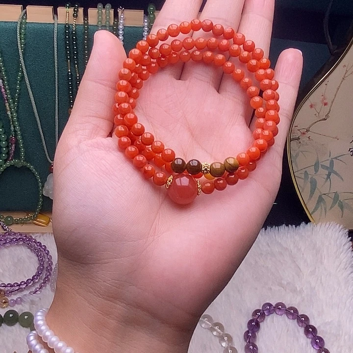 合金手链南红玛瑙南红手串