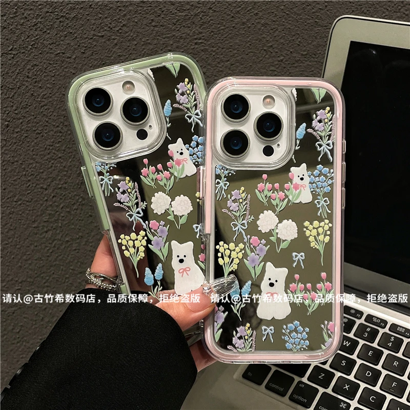 炫彩镜面适用苹果16/iPhone/华为手机壳防摔15promax爆款pura70潮