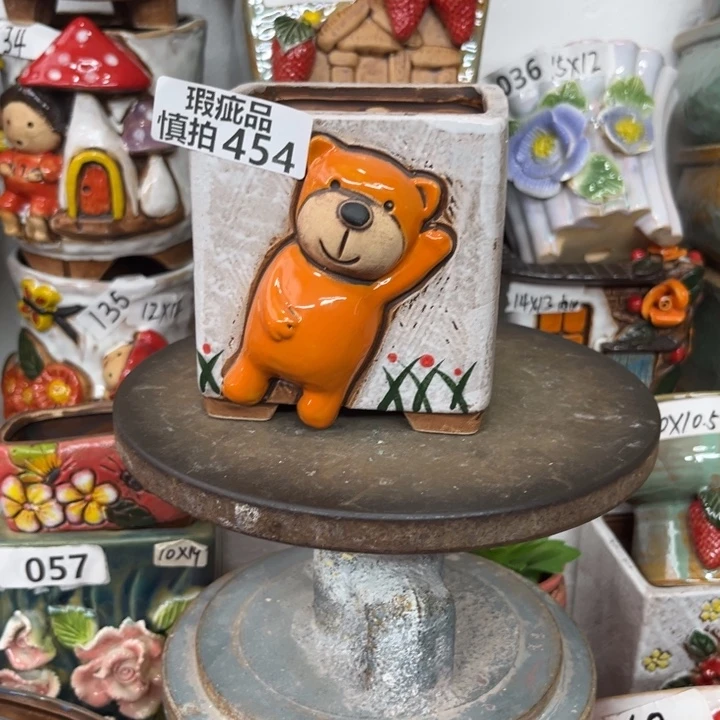 紫砂花盆粗陶材质多肉花盆454