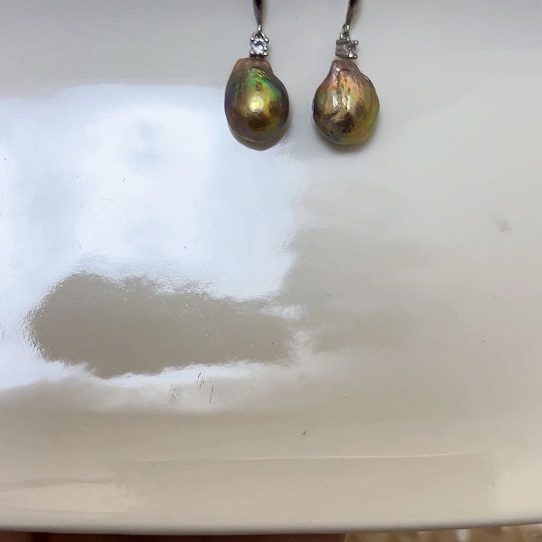 淡水珍珠吊坠(不含链)银S925镶嵌