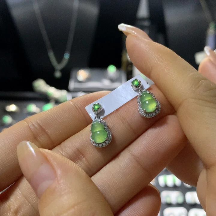 翡翠银S925镶嵌戒指