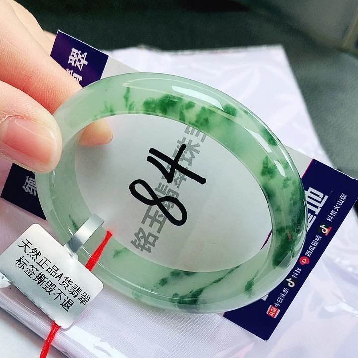 翡翠未镶嵌手镯缅甸天然a货翡翠手镯56贵