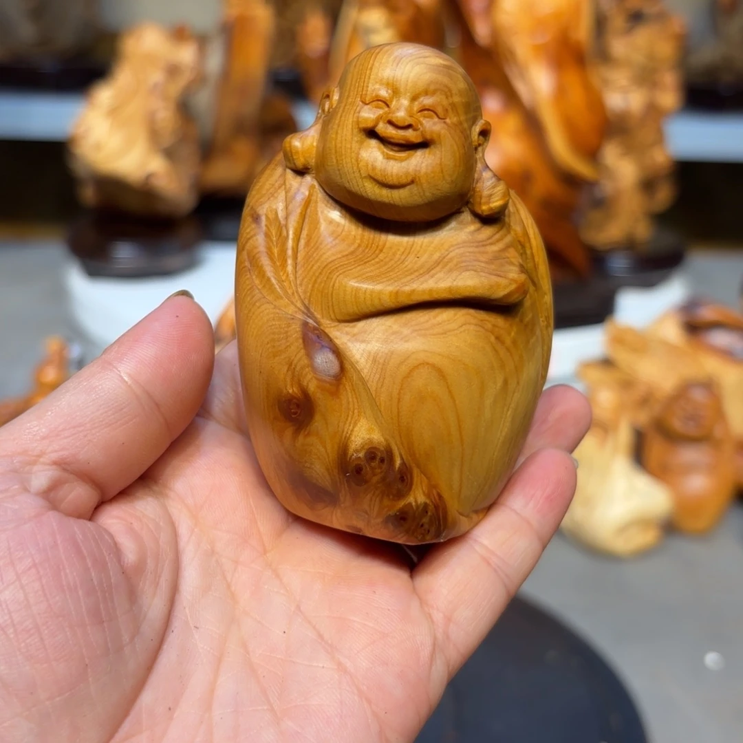 柏木太行崖柏弥勒佛留疤