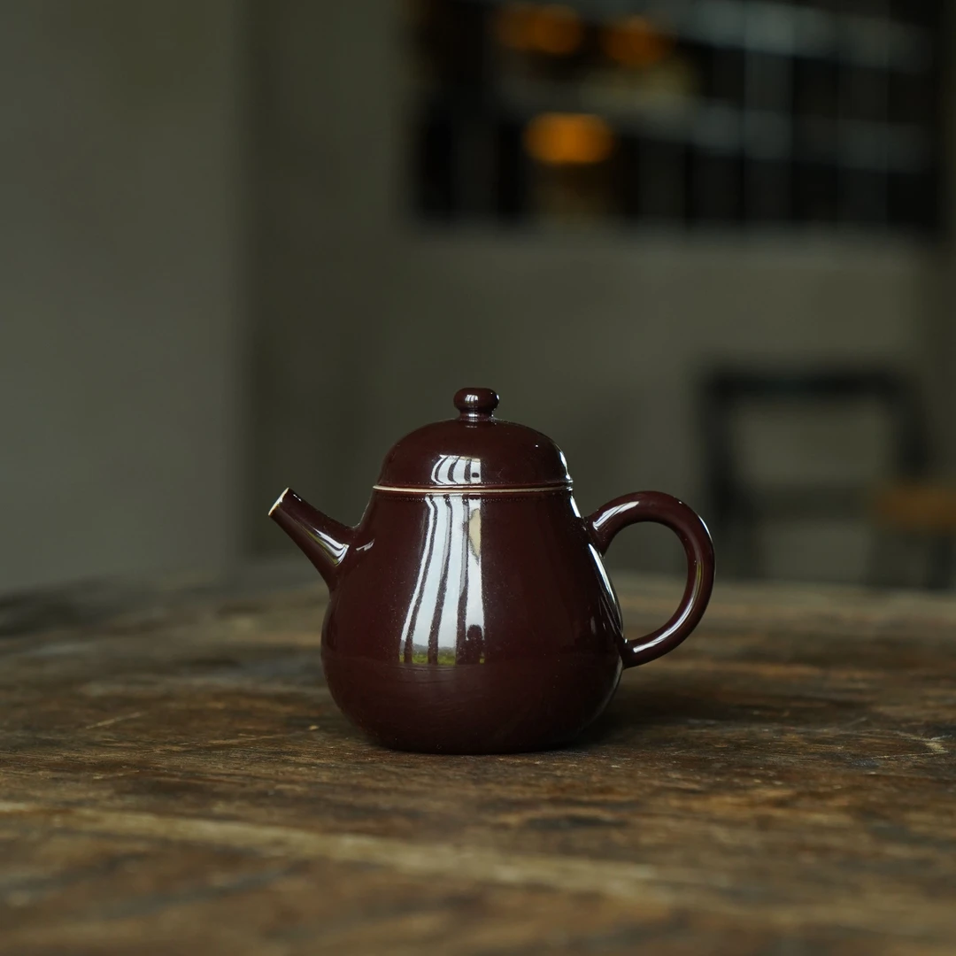 【小田甄陶】芥拾紫-拙溪-长嘴小刺梨壶-100ml（ZX-0411）