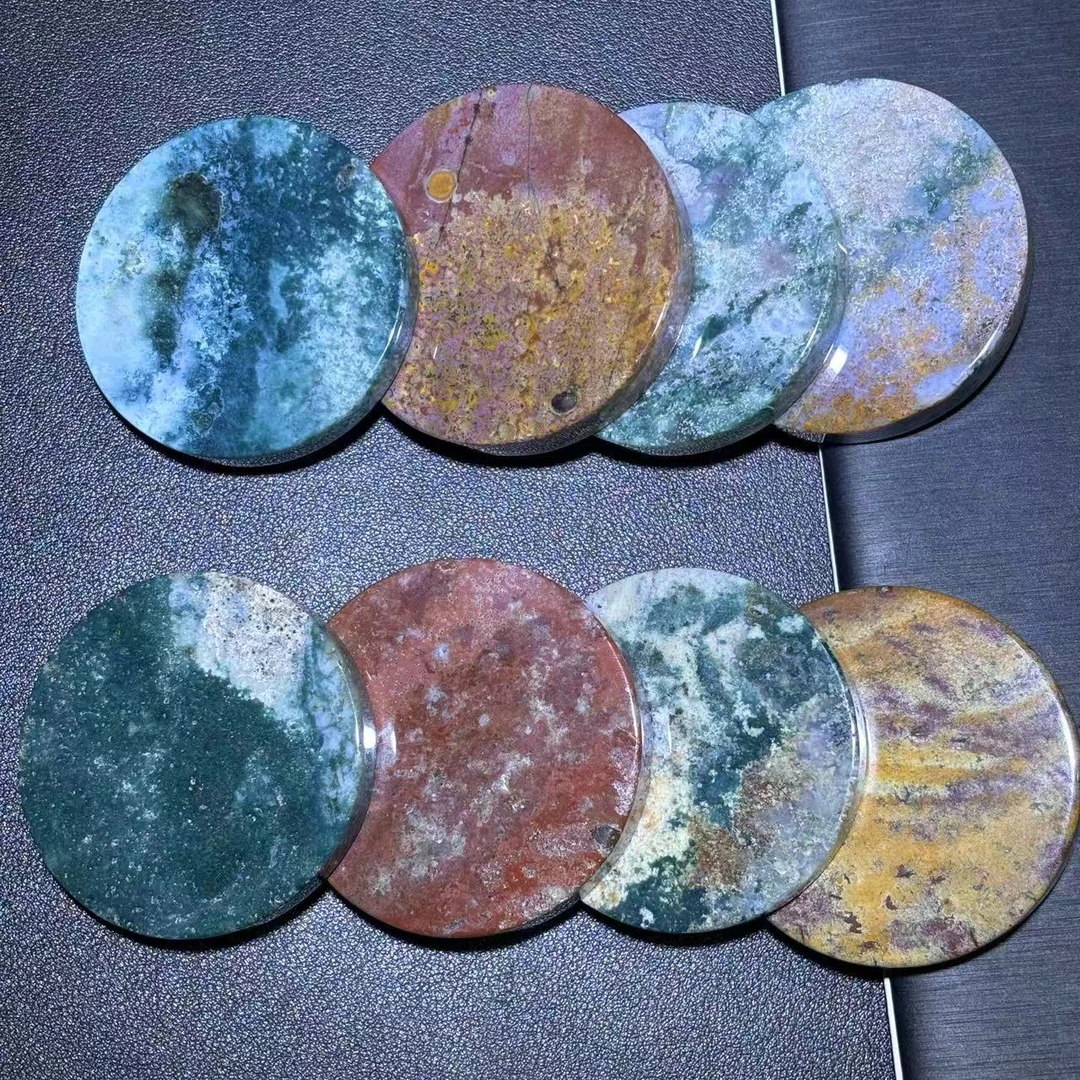 面面来财珠宝S8143-水草玛瑙无事牌-配珠链-多样性发其一