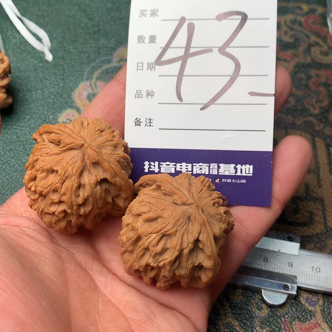 文玩核桃把件白狮子