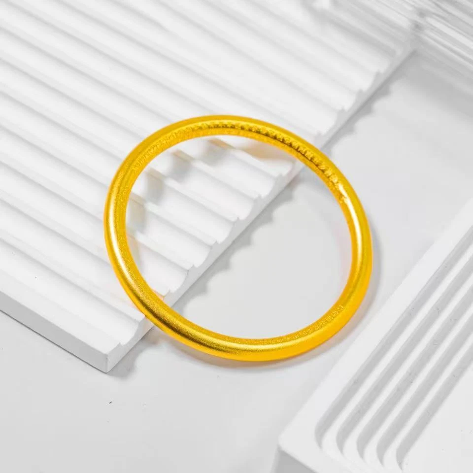 足银手镯 素圈心经手镯 时尚经典百搭精美