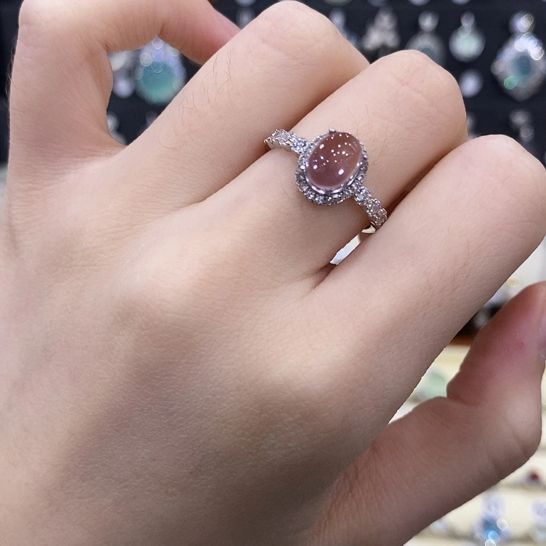 戒指紫晶银S925镶嵌