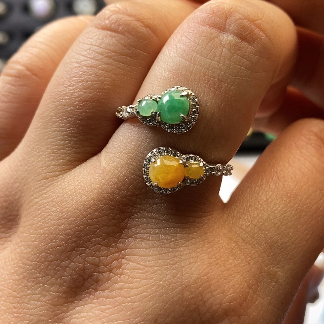 翡翠未镶嵌戒指翡翠