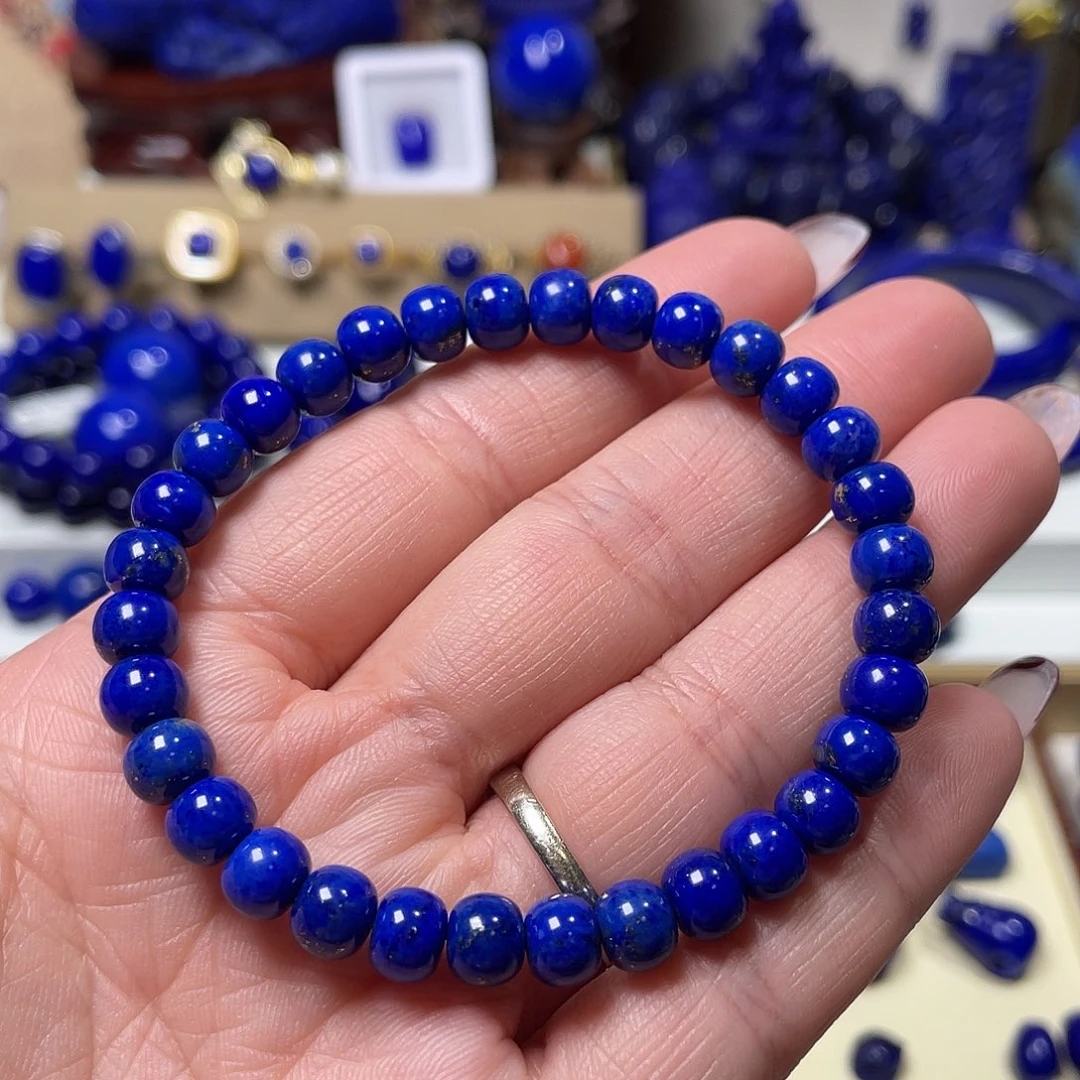 青金石未镶嵌福利老型单圈7mm