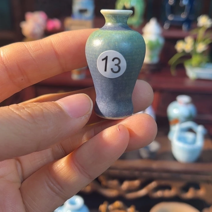 摆件微陶老王迷你花瓶