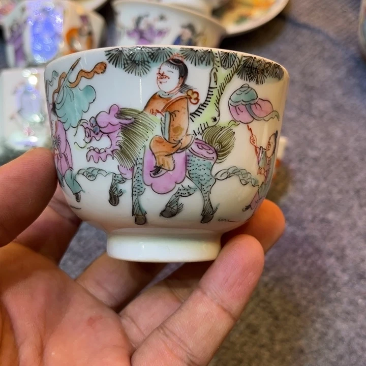 纯手绘精品盖碗杯