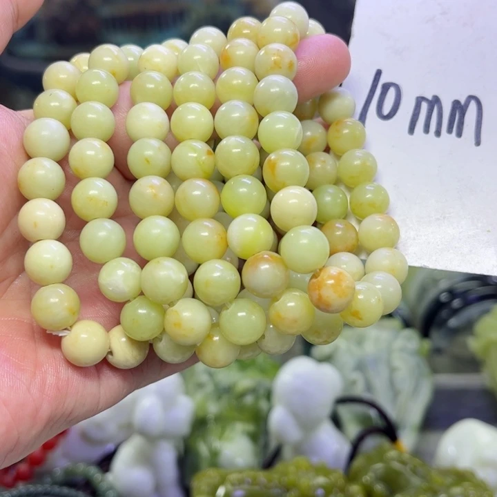 蛇纹石玉手串多样性发货未镶嵌