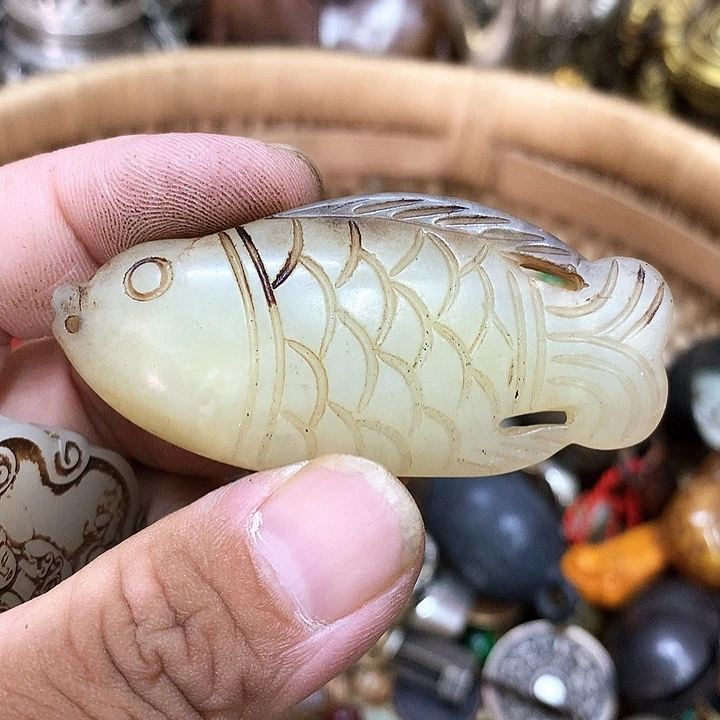 留***留一物一拍小鱼摆件
