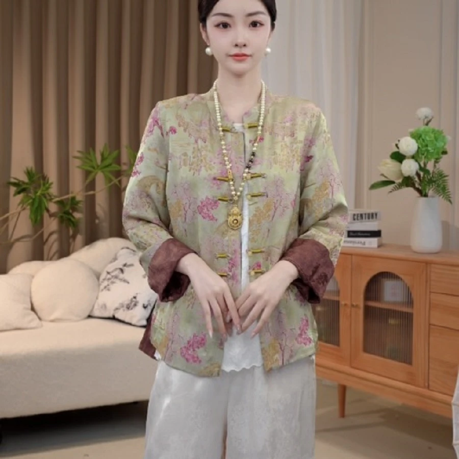 【观山行止】新中式中国风气质复古外套2025C1386-倩倩
